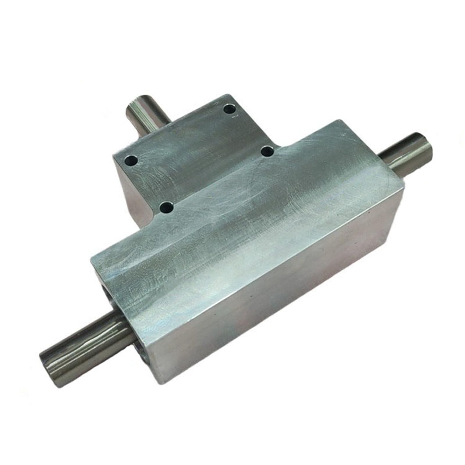 Gearbox 90 Degree Spiral Bevel Gear Reversing Reducer 1:1 Steering Gearbox 15mm Reverse Output Shaft Cross Commutator Steering Direction