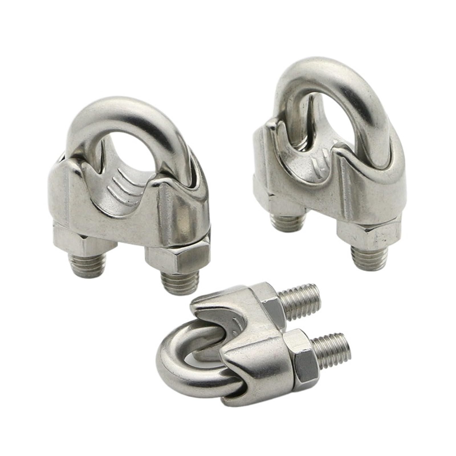 Morsetti for cavi in ​​acciaio inossidabile 304, morsetti a U, bulloni for, ferramenta for rigging M2 3 4 5 6 8 10 12 14 16 18(M22 (1PCS))