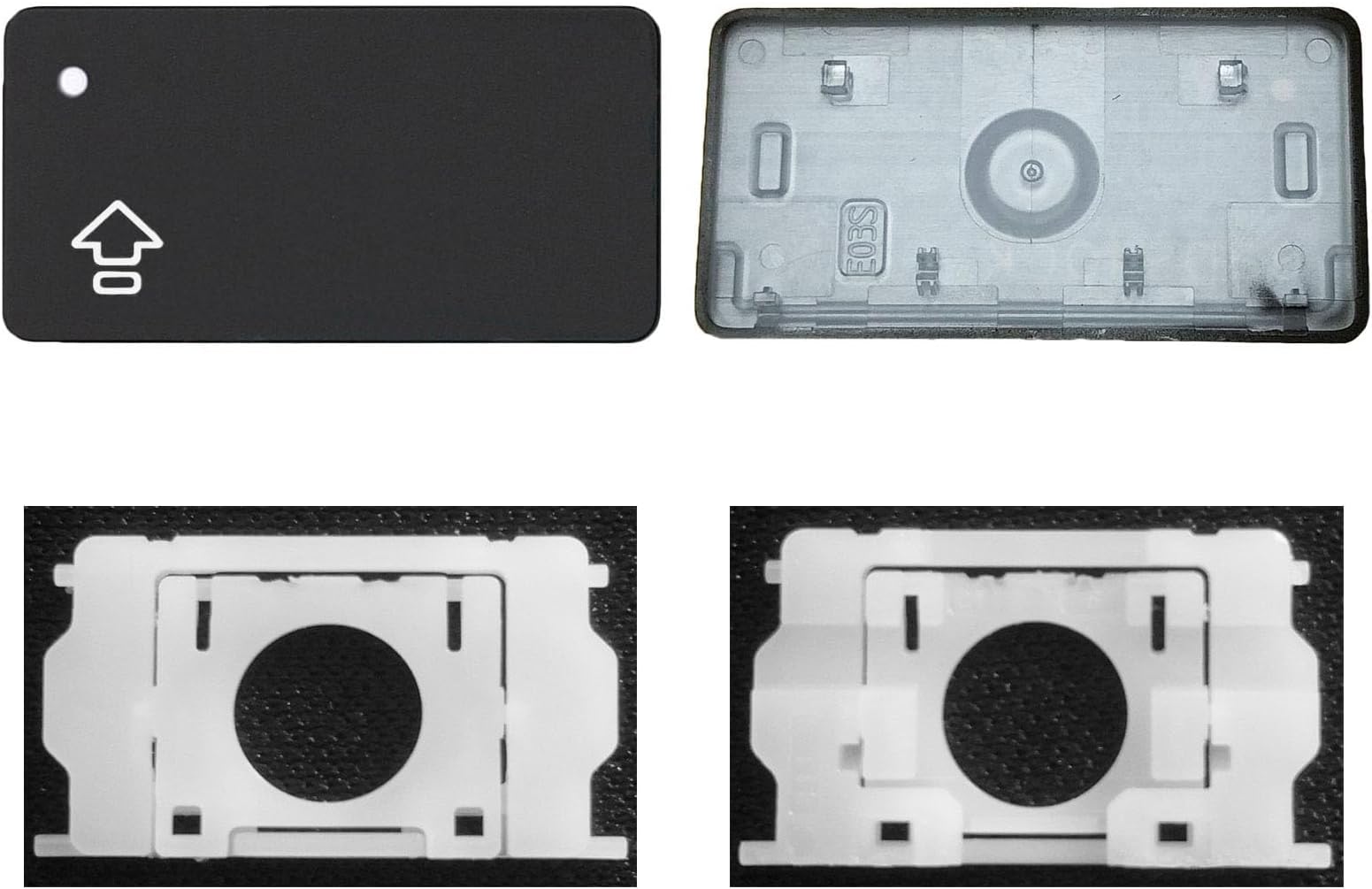 Individual Key Cap with Hinge Replacement for MacBook Pro (M1 M2) A2141 A2251 A2289 A2338 A2442 A2485,Replace for MacBook Air A2179 A2337 A2681 Keyboard Keycap (caps lock Key)