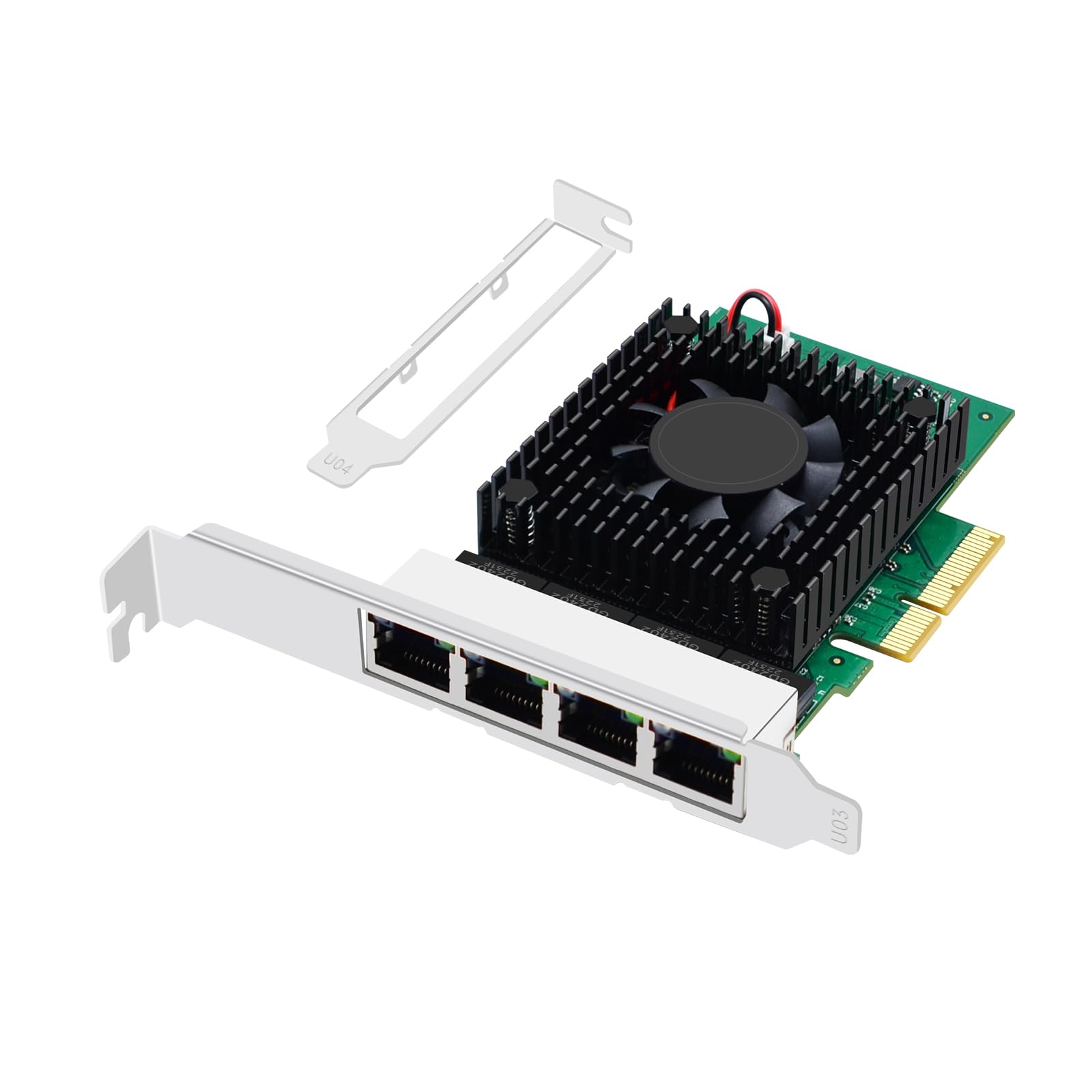 Amazon.com: Buacoz 2.5gb Network Card PCI-E X4 Quad Port Gigabit