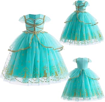 Amazon.co.jp: ジャスミン風 コスプレ 子供 プリンセス ドレス 仮装