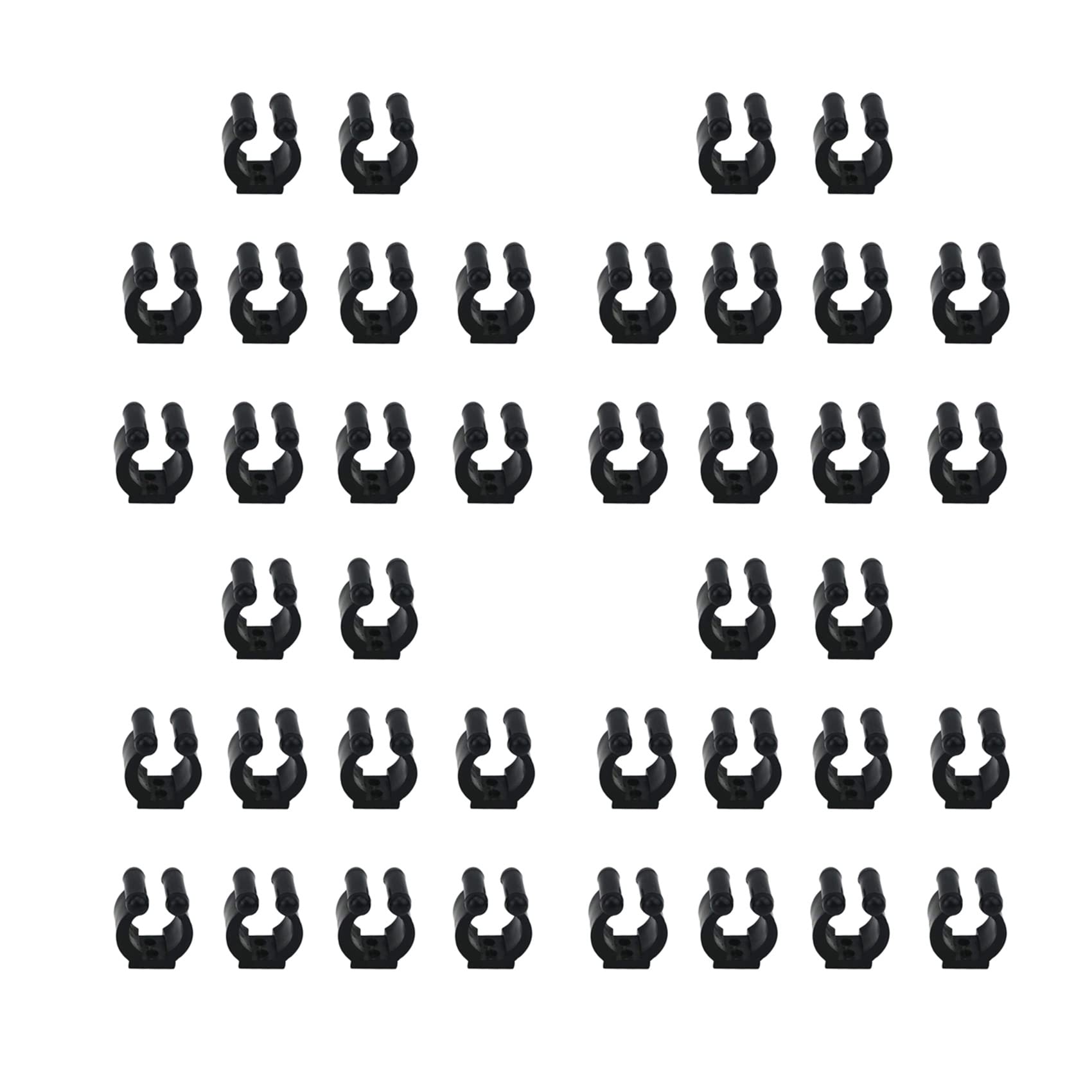 NEUF 12 X Autocollant Bill Clips & Note Support - Plastique Blanc
