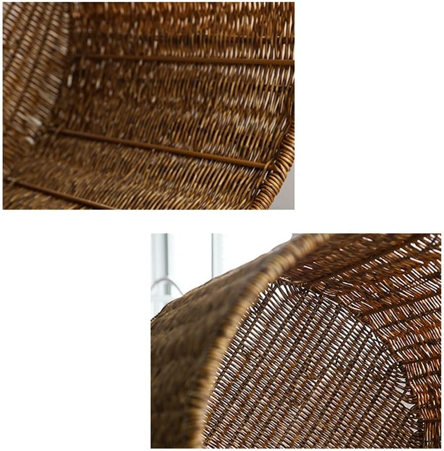 Dirty Clothes Basket Imitation Rattan Dirty Clothes Basket Hotel Bathroom Laundry Basket Dirty Clothes Storage Basket (Braun 42 * 43cm)