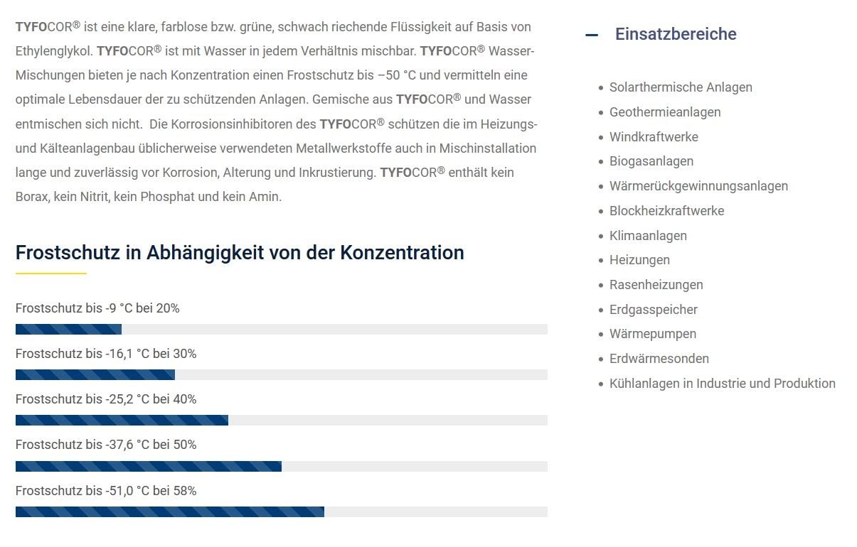 TYFOCOR® Langzeit-Frost- und Korrosionsschutz 20 L Konzentrat Wärmeträgermedium auf Ethylenglykolbasis