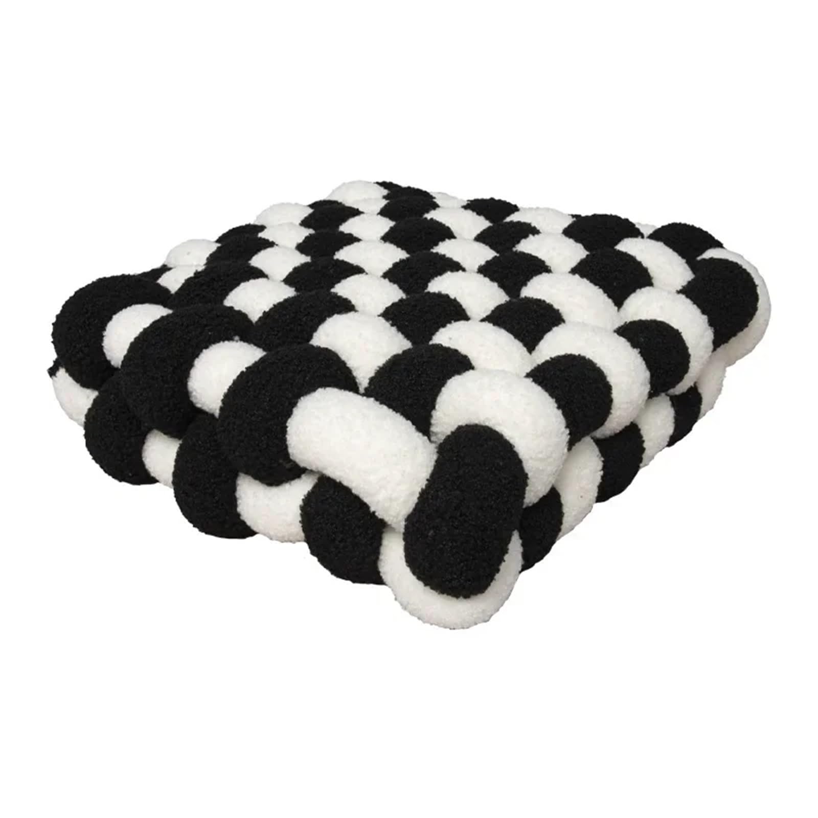 Knot pillow, Hand-Woven Knotted Ball Throw Pillow Multicolor Multiple Sizes