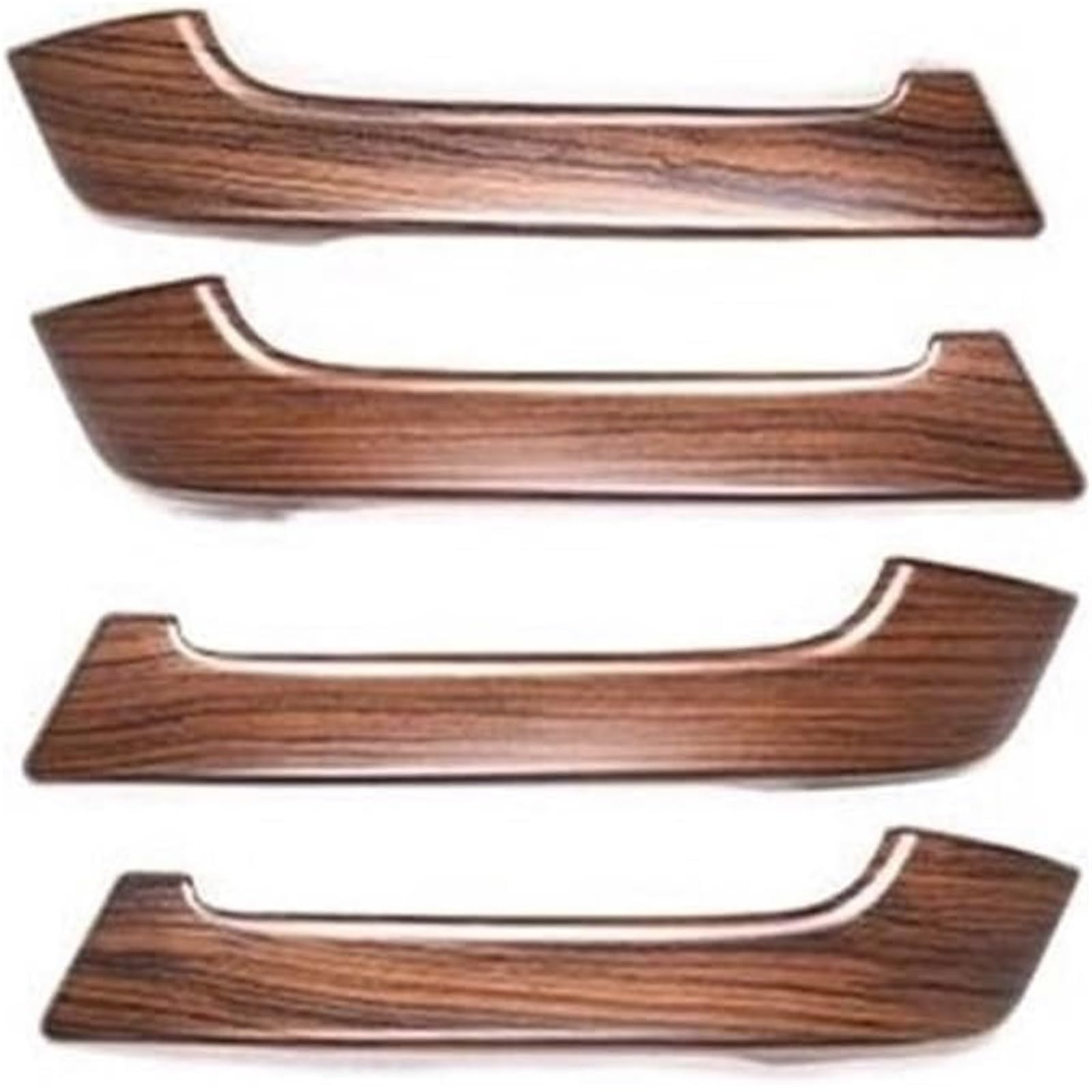 Zynther Pine Wood Grain Inside Door Latch Handle For Toyota For Land For Cruiser For Prado Fj150 150 2010-2018 4Pcs Car Interior Door Handle Decoration(Pine Wood Grain)