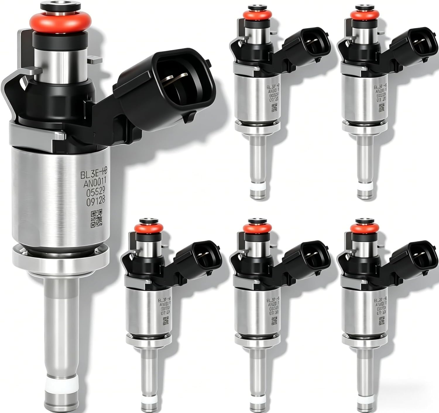 Photo 1 of ***POSSIBLY FOR PARTS/ HAS DAMAGED PIECES*** Fuel Injectors Compatible with Ford F150 Truck 2011-2016, Expedition Lincoln Navigator 2015-2017 3.5L V6 EcoBoost Turbo, Replace BL3Z9F593A BL3Z-9F593-B, Fuel Injection Set of 6