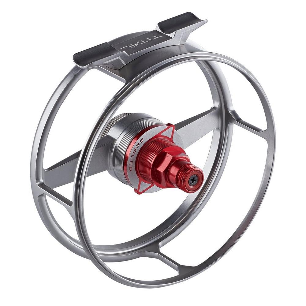 Greys Tital Fliegenrolle | Large Arbor Fliegenrolle für Süßwasserangeln | Sanfter Einzug & Sicherer Spulenwechsel | Carbon Disc Drag | Präzisions-Barstock | Mit Schutztasche | Mehrere Größen