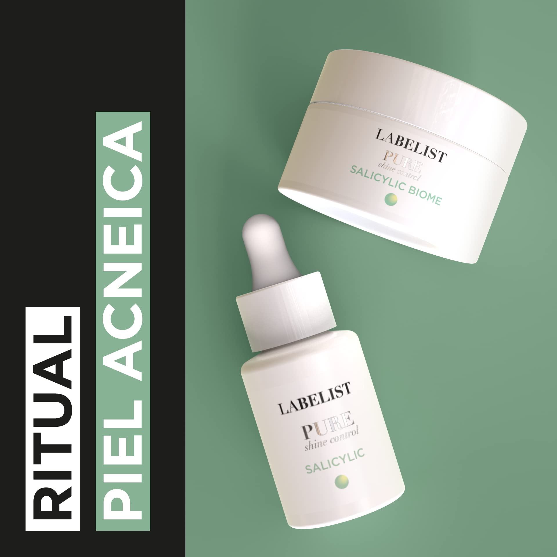 Labelist | Krem do twarzy PURE Salicylowy Biome | 50 ml | specjalny dla skóry mieszanej z niedoskonałościami lub trądzikiem tendencji| Nawilżanie | Zapewnia elastyczność i blask | Pielęgnacja twarzy