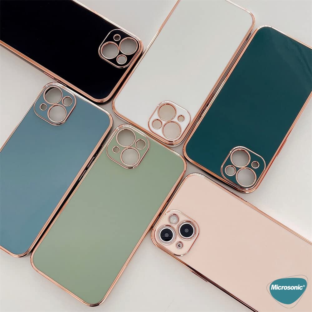 Microsonic Samsung Galaxy A53 5G için Kılıf Olive Plated Lila [Galaxy A53 5G ile Uyumlu Kılıf - Lila]