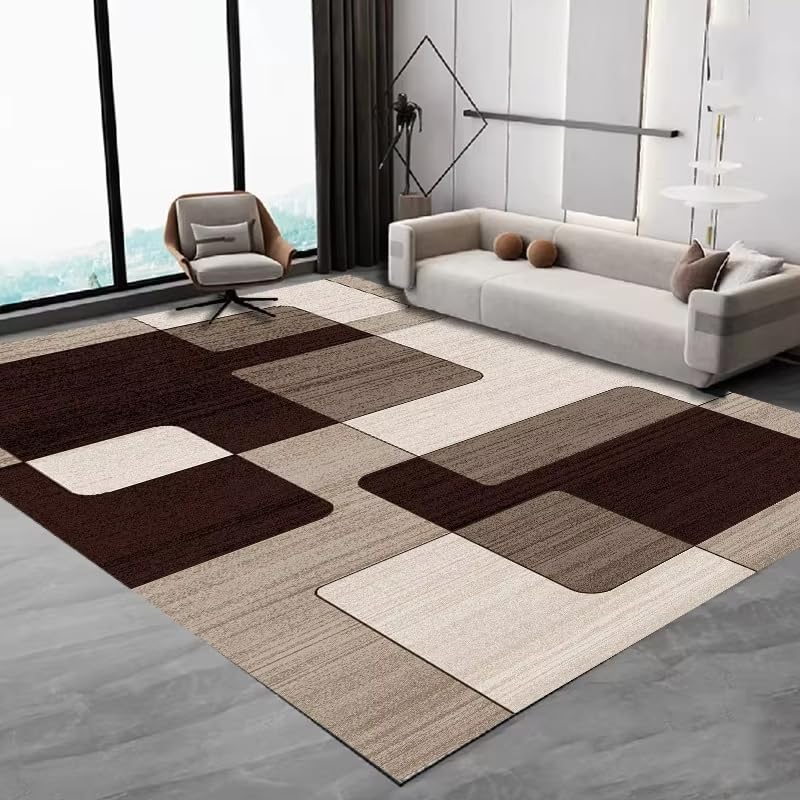 Tapis de salon moderne 130x190 cm pour surmonter le froid du sol avec douceur et confort