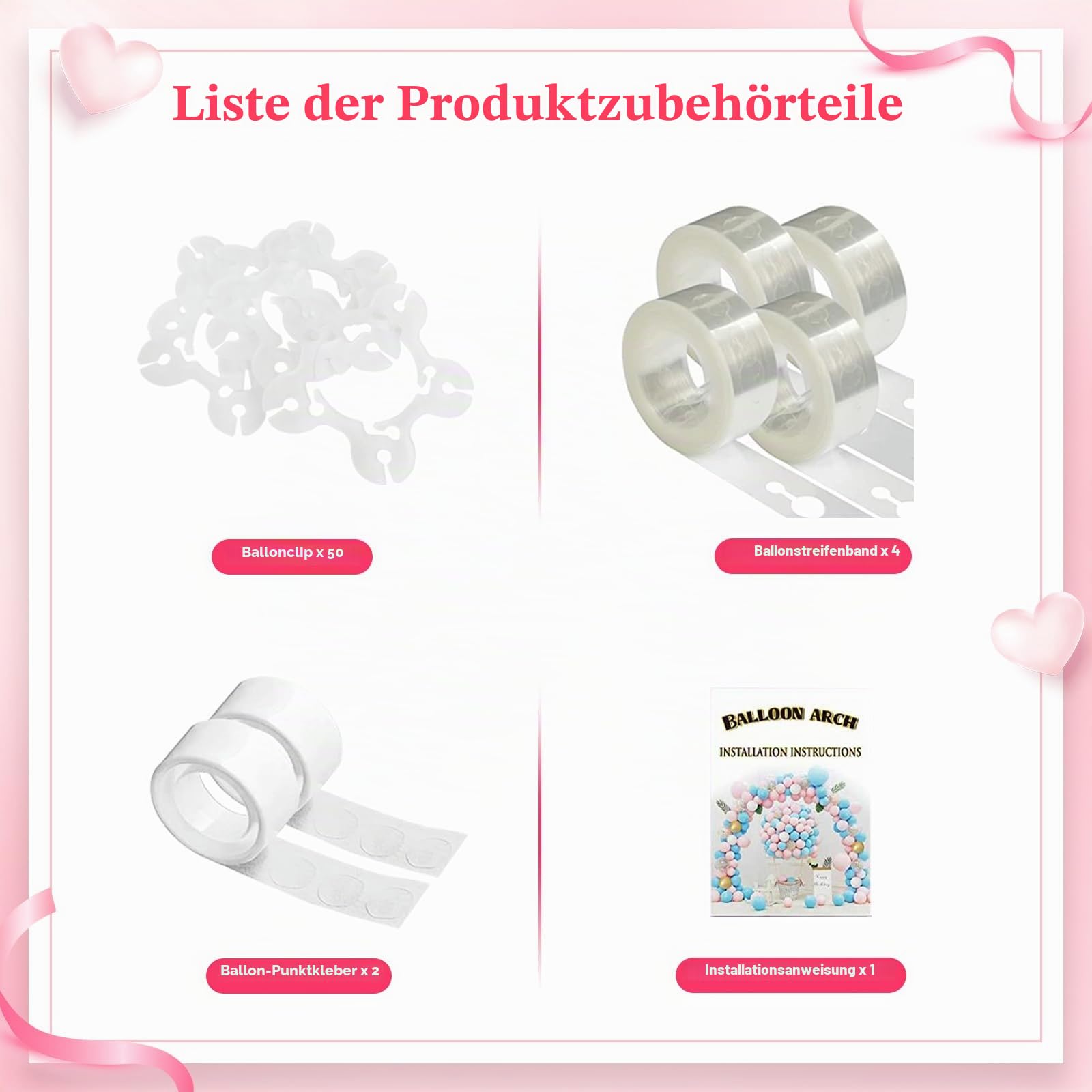 Wokceer Runder Hintergrundständer, 2,4 m, weißer Kreis, Ballonbogen-Rahmen für Hochzeit, Zeremonie, Geburtstag, Party, Jahrestag, Valentinstag, Feier, Hintergrund, Dekoration