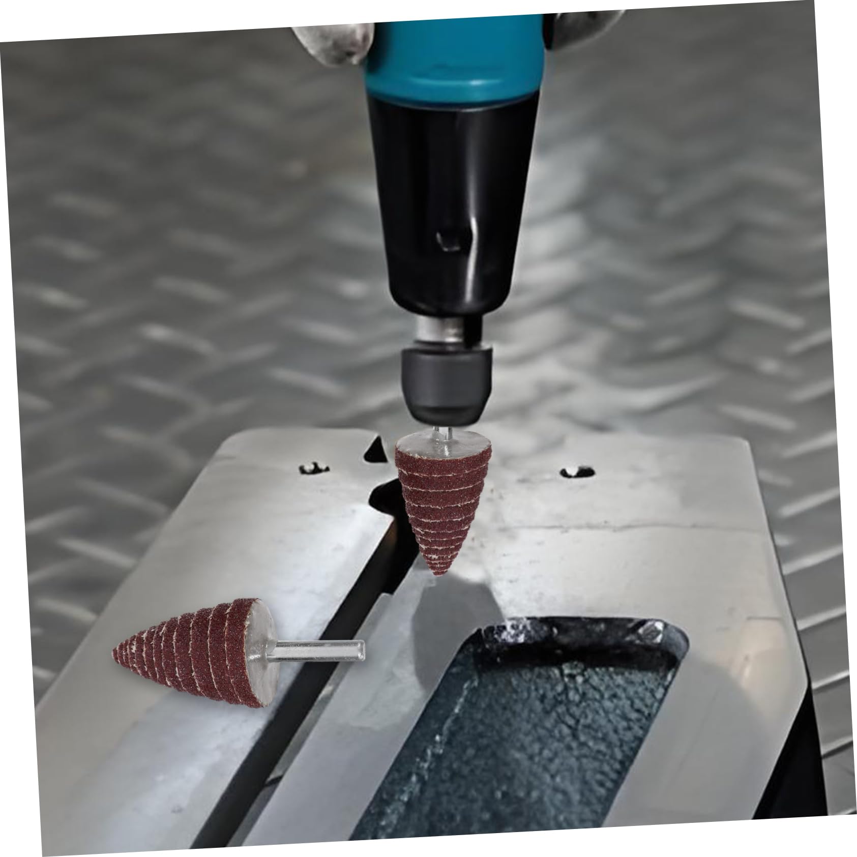 VILLFUL 8pcs Straight Grinder Replacement Abrasive Wheels Sandpaper Abrasive Wheels Abrasive Flap Wheels Replacement Flap Wheels Abrasive Wheel Replacement Sandpaper Grinding Heads