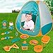 LBLA 20 PCs Kids Camping Set, Pop Up Tent with Kids Camping Gear Set, Outdoor Toys Camping Tools Set for 3 4 5 Kids Boys&Girls