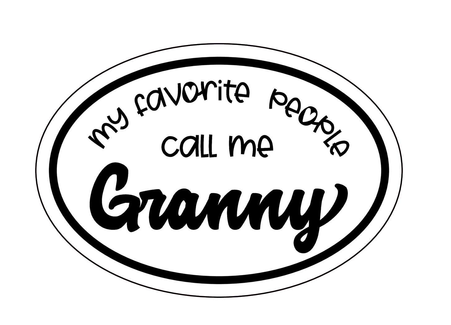 Autocollant Granny pour la voiture d'une super mamie active au quotidien - 3