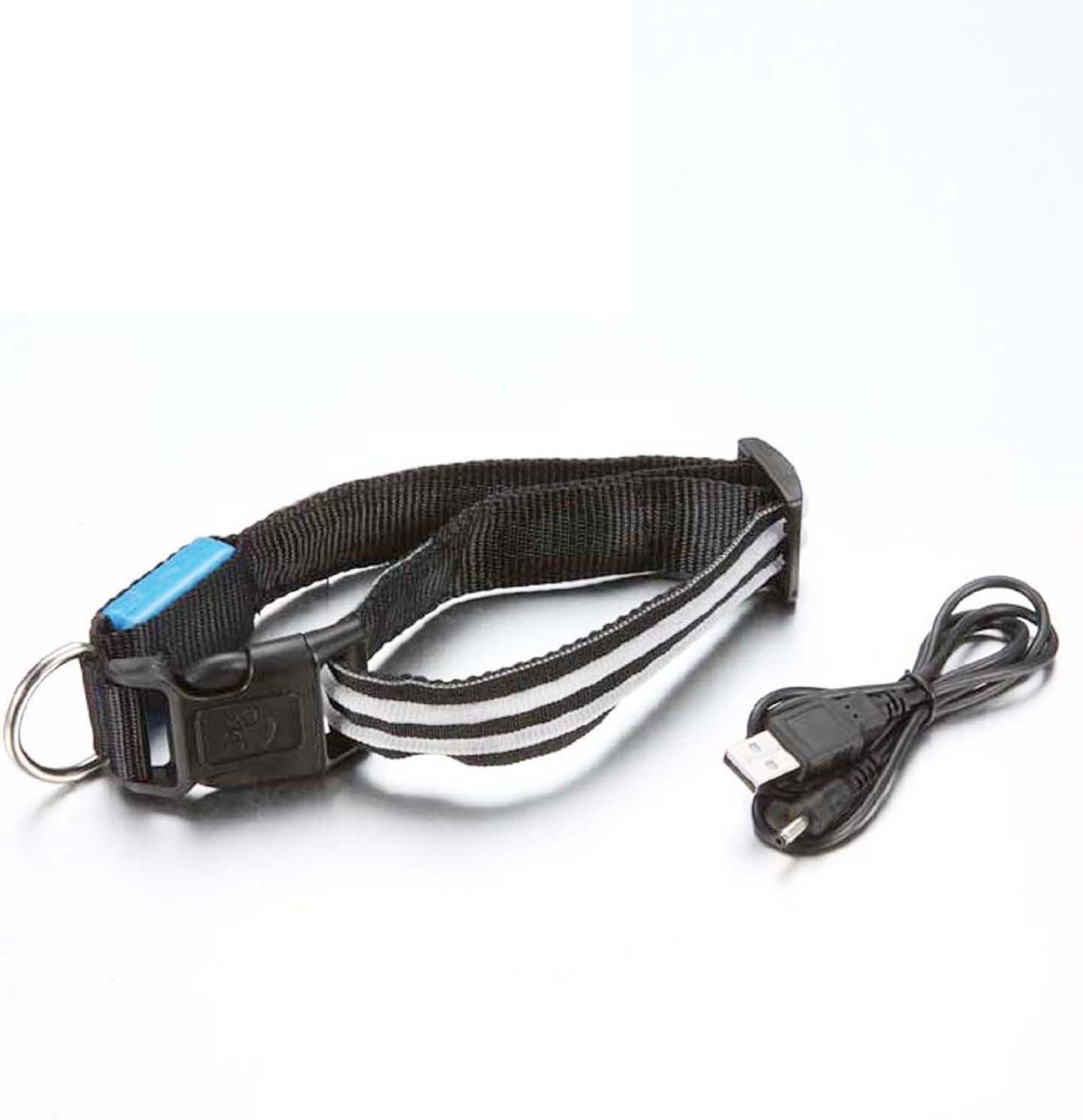 Good Boys,Pet leather cord collar, LED flash,Allows you to go walk the dog at night