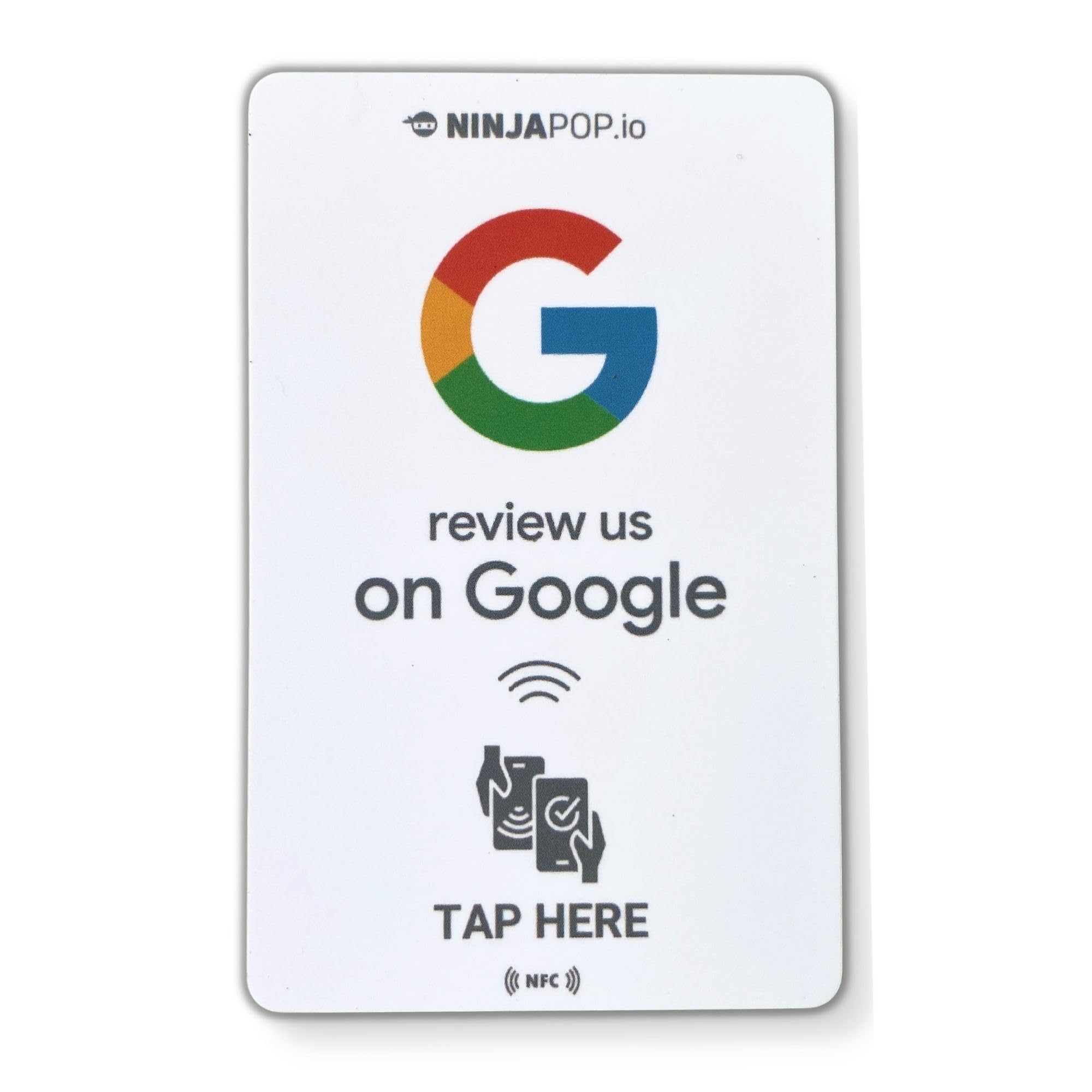 Ninja Pop NFC Review Cards – | Tap to leave a review card for small business | Contactless Review Request Cards | Customer Reviews NFC Professional Tools (1 Card-image-14