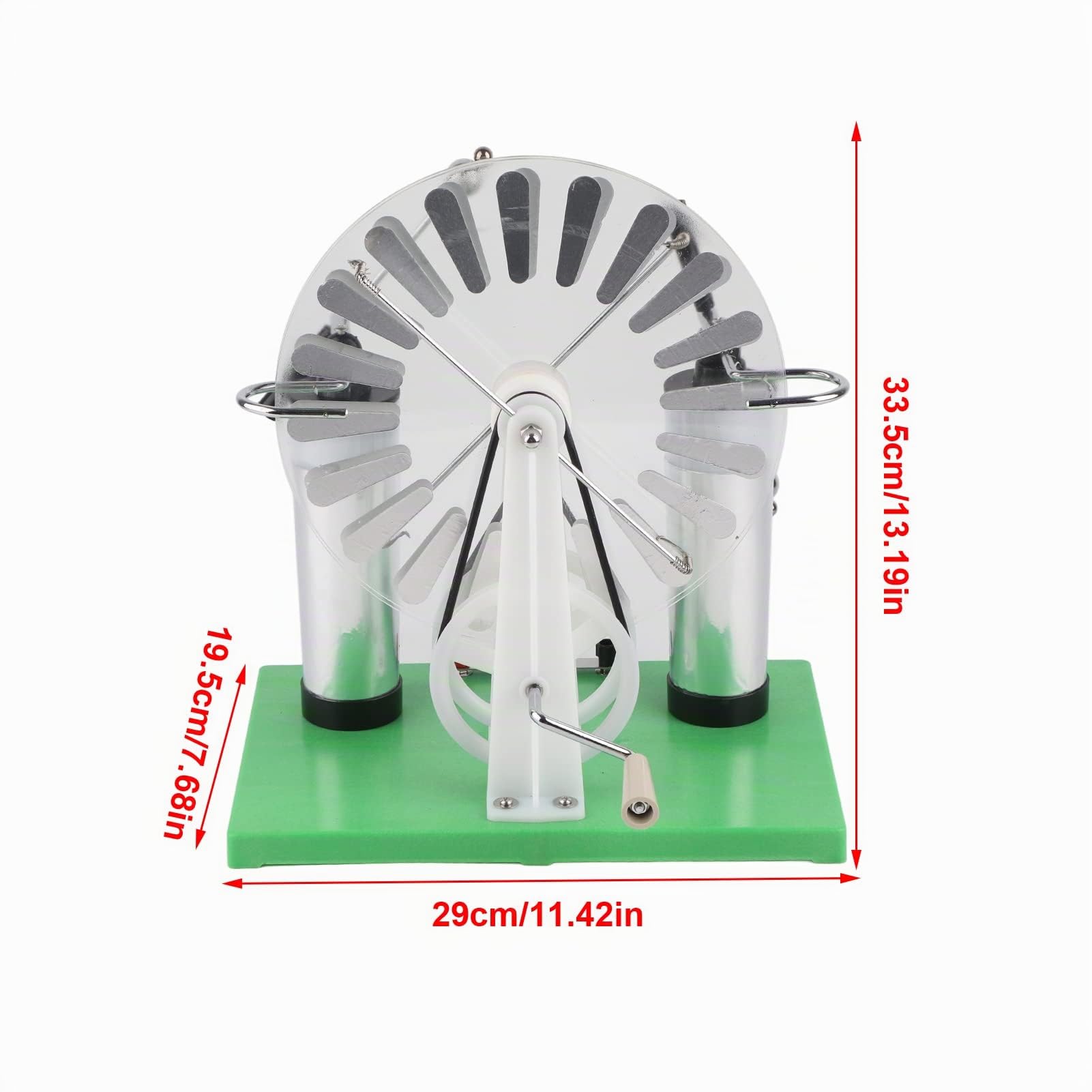 Máquina electrostática, generador de biela, descarga de gas, experimento físico electrostático, inducción