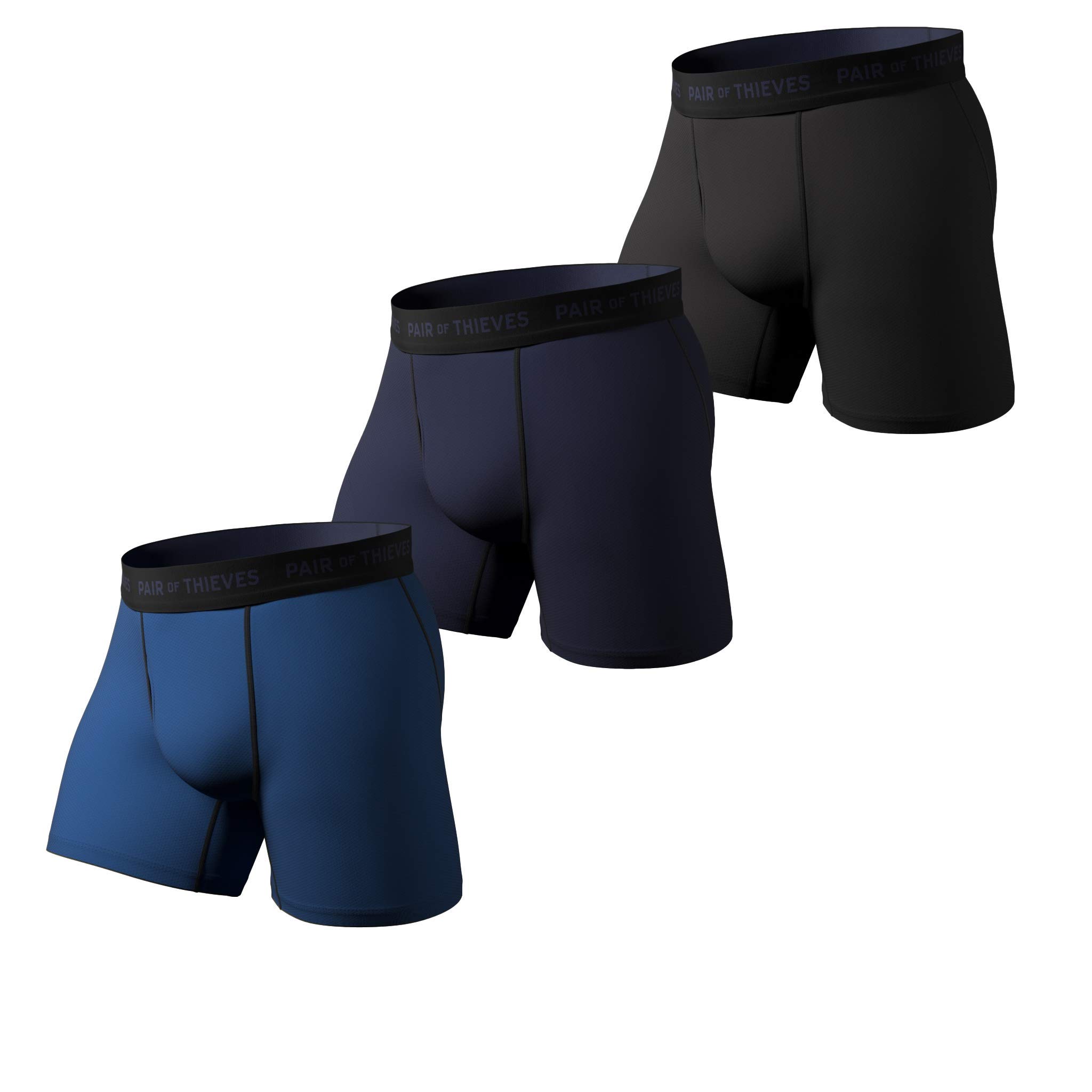 (Size M) Pair of Thieves Super Fit Underwear for Men Pack - 2 & 3 Pack Boxer Briefs - AMZ Exclusive