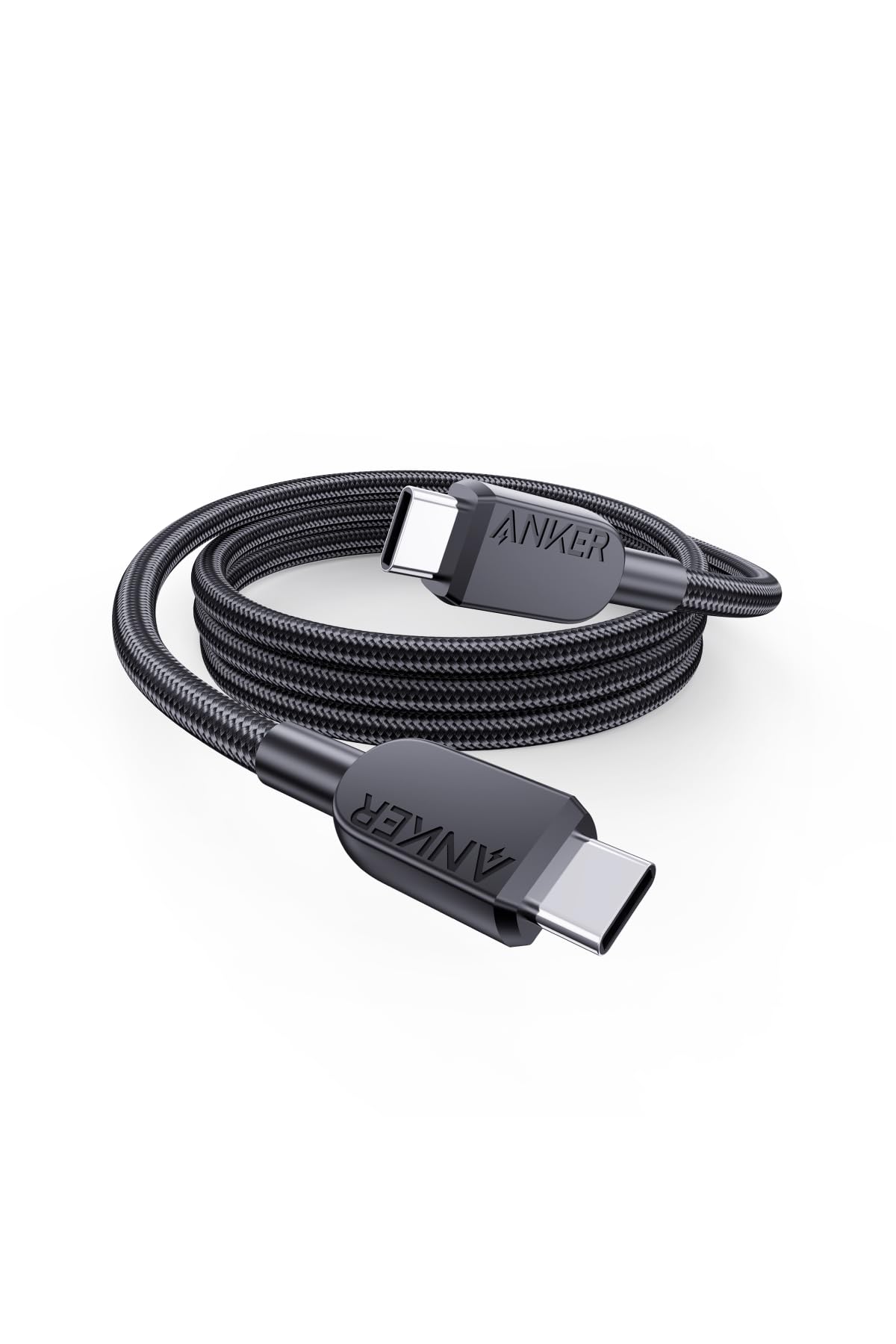 Anker USB-C & USB-C ケーブル 0.9m 高耐久ナイロン ブラック