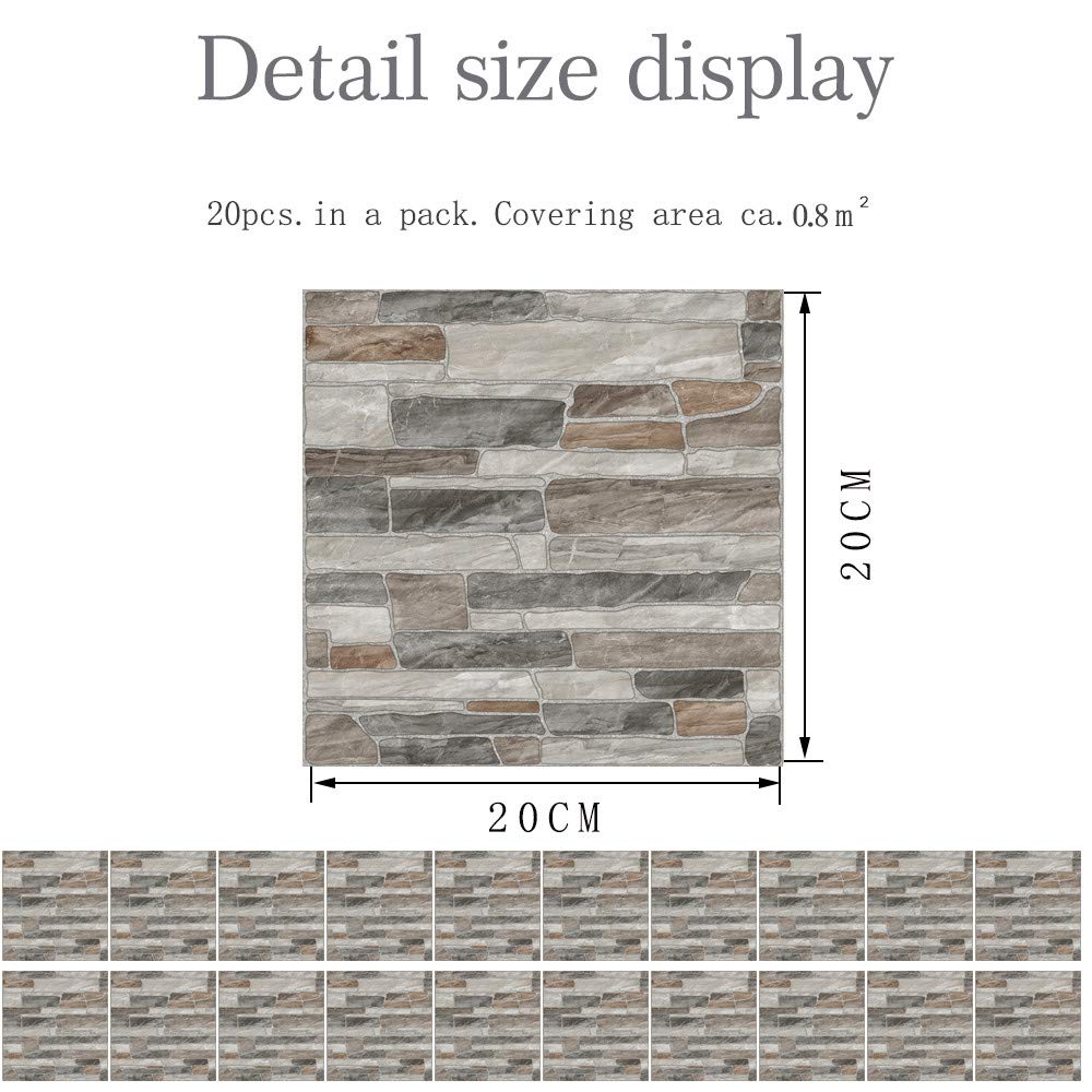 10 Pcs Stickers Salle De Bain Carrelage Autocollant Mural Dosseret À