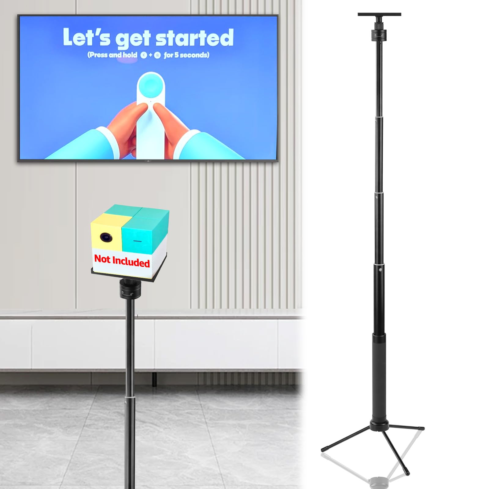 BQDQYBS Tripod Stand for Nex Playground Console, Compatible with Nex Playground Game System for Kids & Families, Adjustable Height for Viedo Games in