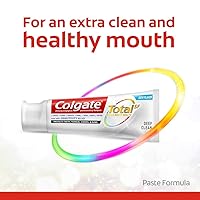 Vista 4 de Colgate Pasta dental total con fluoruro estannoso y zinc, pasta de dientes multibeneficio con alivio de sensibilidad y protección de caries
