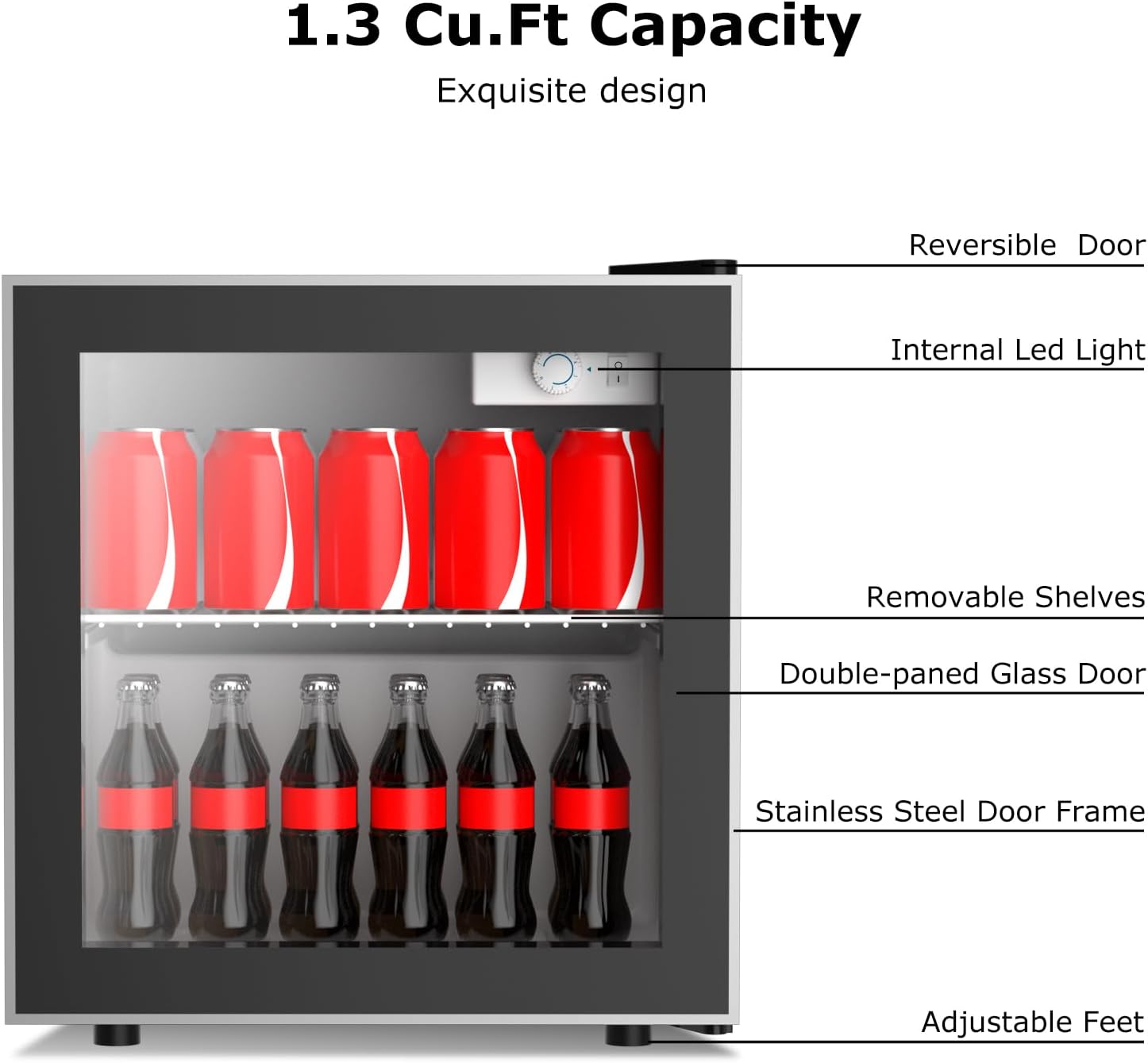 WATOOR Wine Cooler Features Diagram