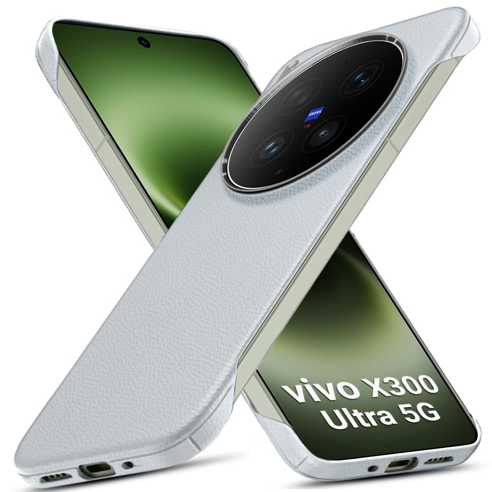 TheGiftKart Hybrid Ultimate Slim Back Case Cover for Vivo X200 FE 5G | Lightweight Profile | Hard Back Case Cover for Vivo X200 FE 5G (PC & TPU, Metal Camera Ring, Leather Texture Finish, Grey) — Amazon image 15