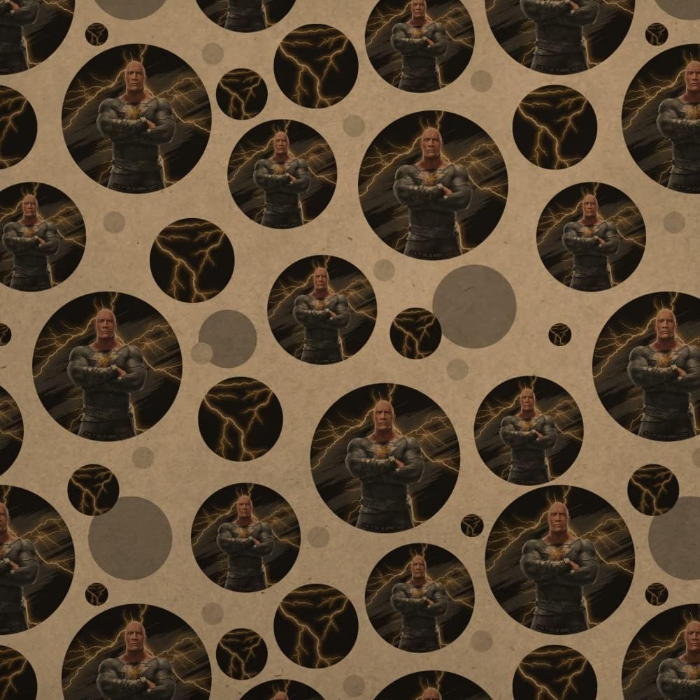 GRAPHICS & MORE Black Adam Premium Kraft Gift Wrap Wrapping Paper Roll