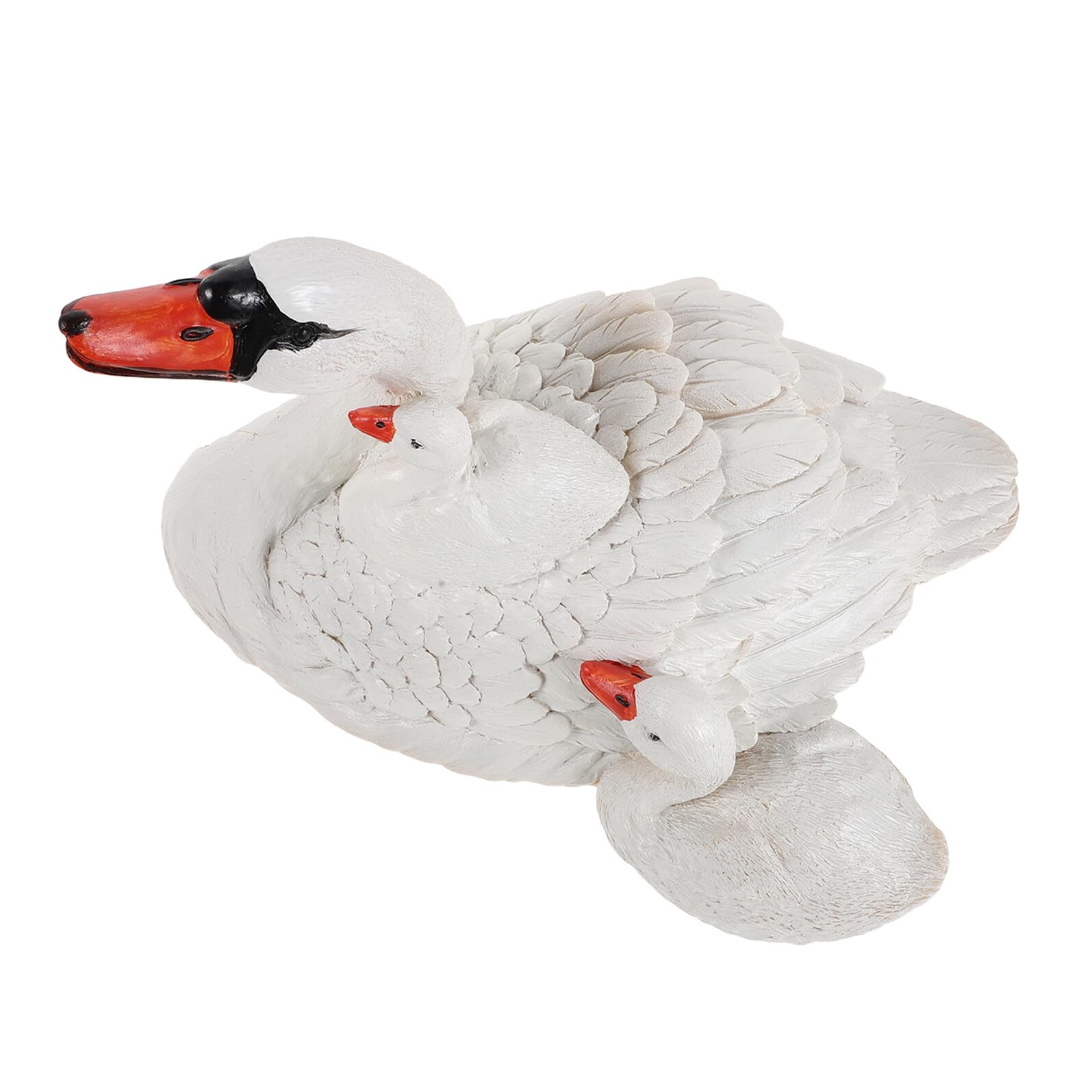 Cygne flottant en résine pour décoration de jardin et animation de bassin de villa