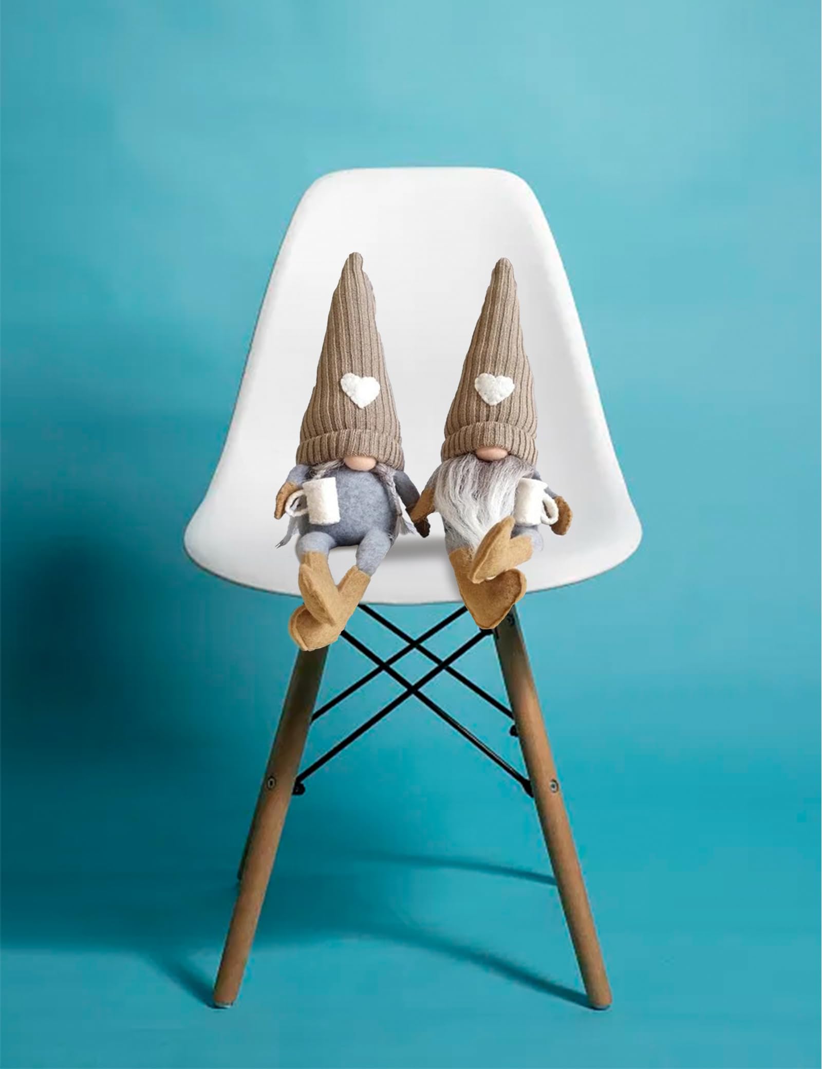 Elfe Fait Main GNOME Décoration Intérieur Café Pâques 2 Pièces
