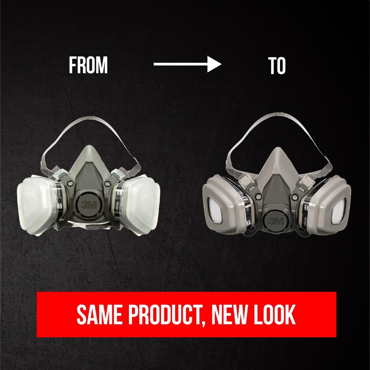 3M P95/OV Paint Project Reusable Respirator 6211, Medium Size, NIOSH-APPROVED Organic Vapor Cartridge & P95 Rated Filters, Lightweight, Flexible, Thermoplastic Faceseal For Comfort (6211P1-DC) - Image 6