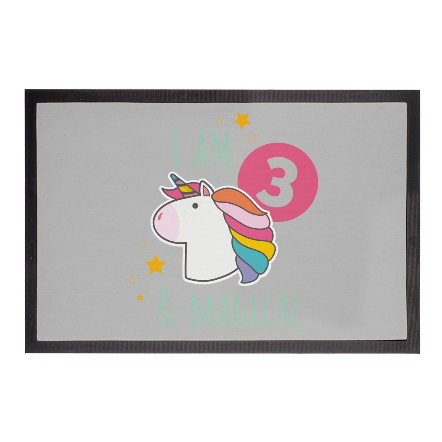 Paillasson Licorne pour éviter les salissures dans la chambre enfant avec style 60x40cm