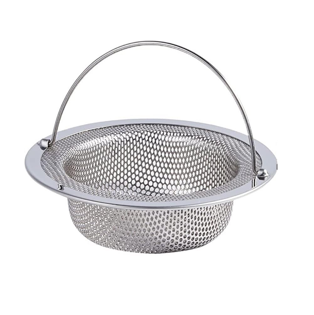 MobFest® Rustproof, Durable, Stainless Steel Sink Strainer with Handle, Kitchen Drain Basin Basket Filter Stopper with 2mm Dia Holes, Food Debris Blockage Jali, Double Edging Corners, 11 cm, 1 Pcs (B0C7Q9373D) Amazon Price History, Amazon Price Tracker