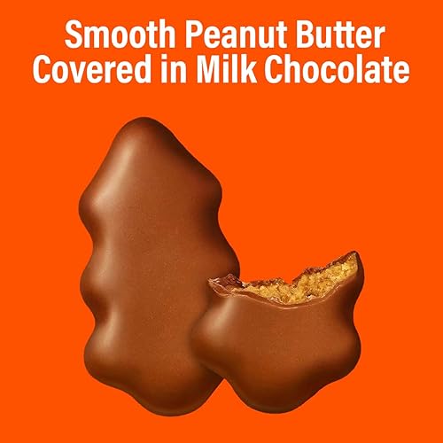 Miniatura 5 de Reese'sPeanut Butter Trees - Barra de caramelo de chocolate con leche y mantequilla de maní para la indulgencia de las vacaciones de Navidad,
