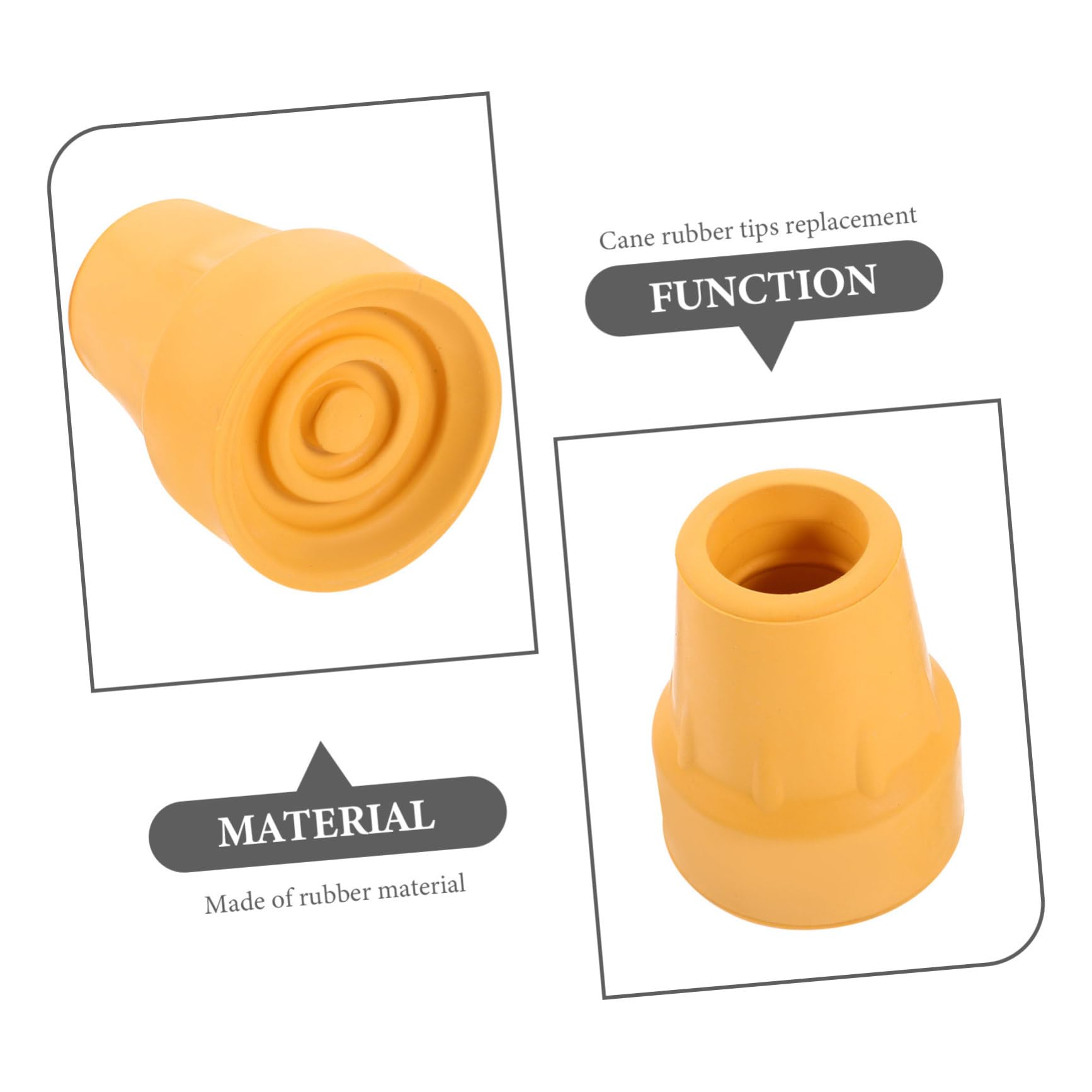 FOMIYES Lot De 5 Embouts De Rechange Antidérapants Pour Cannes De Marche Pour Activités De Plein Air 4 Pièces X 5