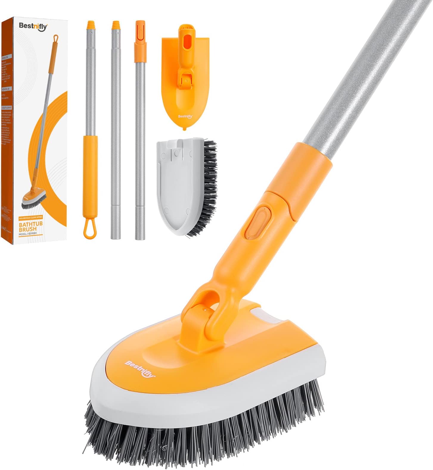Amazon.com : 2 Pack, Long Handle Bathtub Cleaning Brush : Health & Household