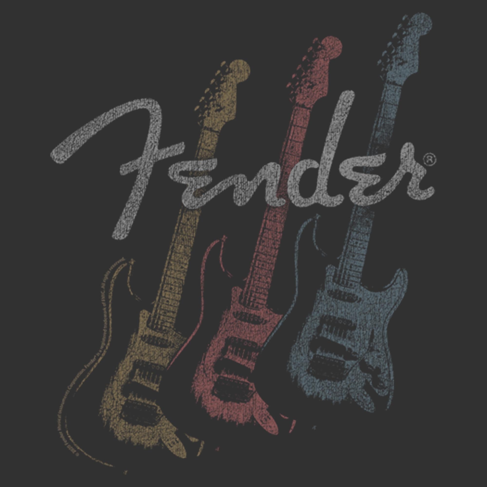 Men's Fender Triple Fret Logo T-Shirt - Charcoal Heather - 2X Large