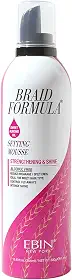 EBIN NEW YORK Mousse Fixador Braid Formula (350 G, Óleo De Amêndoa Doce)