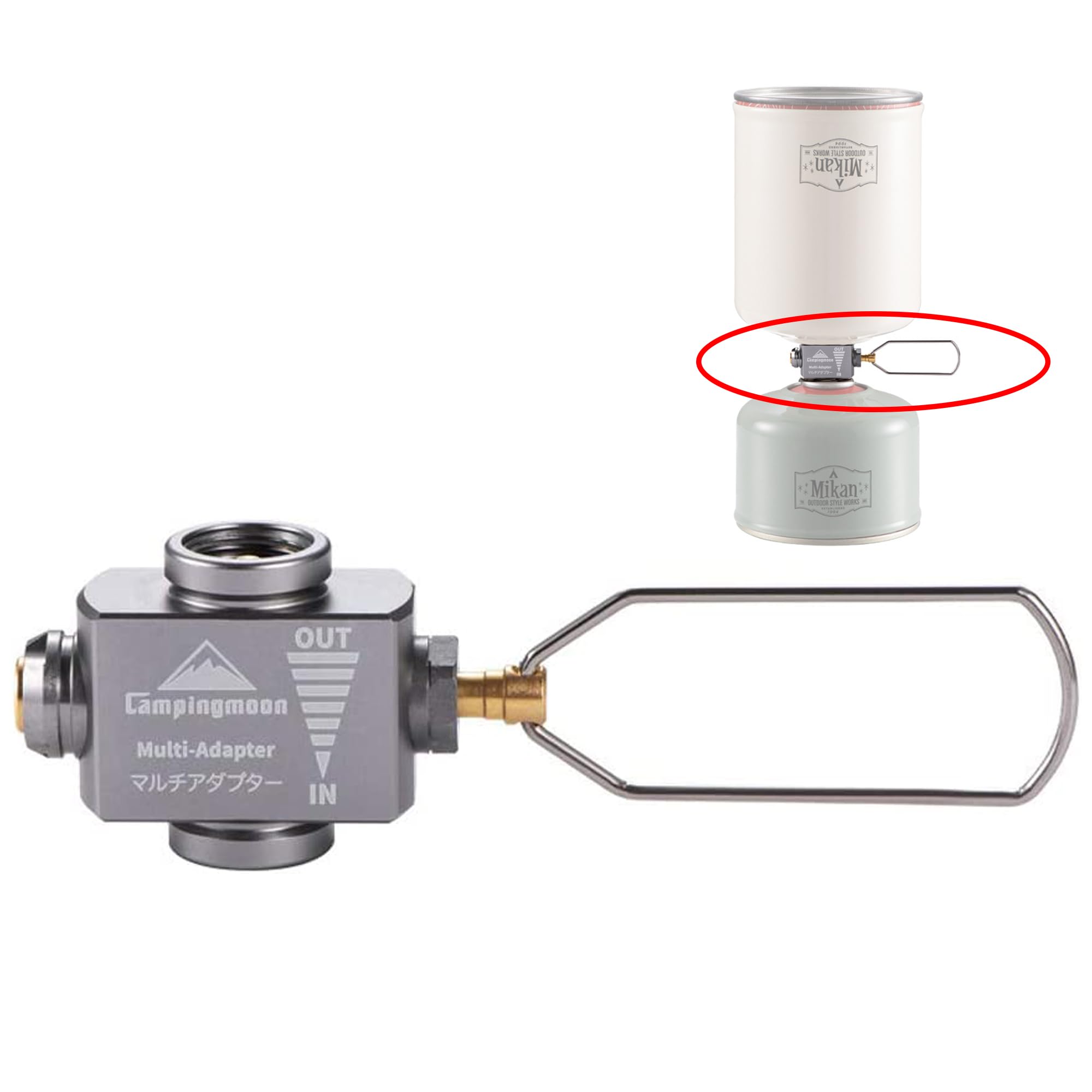 Gas Canister Refill Adapter Portable Lindal Valve Can Shifter Camping Outdoor Backpacking