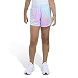 Girls' Elastic Waistband Retro Woven Gym Shorts