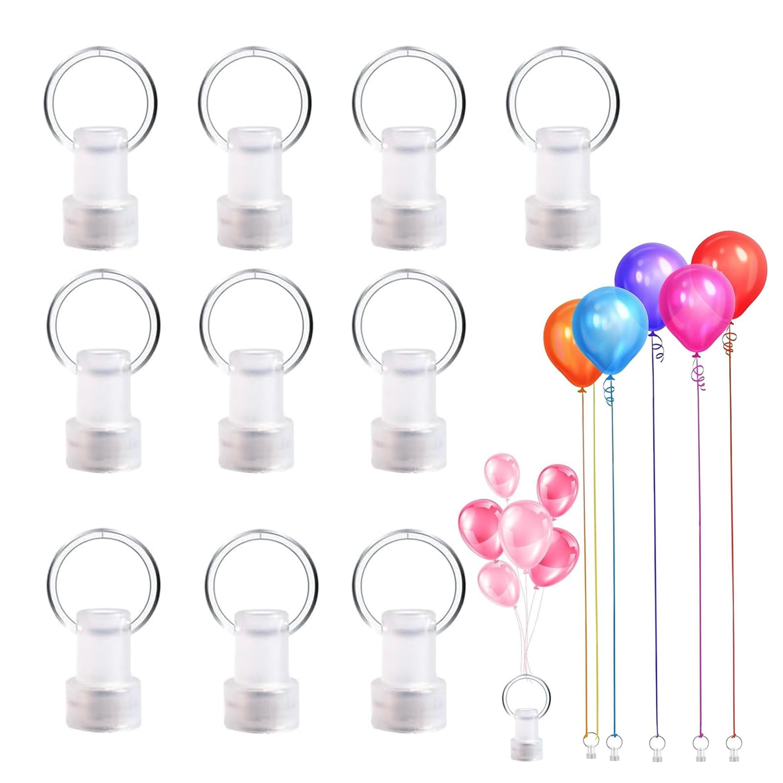 Peso Para Globos De Helio, 10 Piezas De Pesas Para Globos De Plástico, Pesas Para Globos Para Globos De Helio, helio para globos, Para Decoración De Bodas, Fiestas De Cumpleaños.