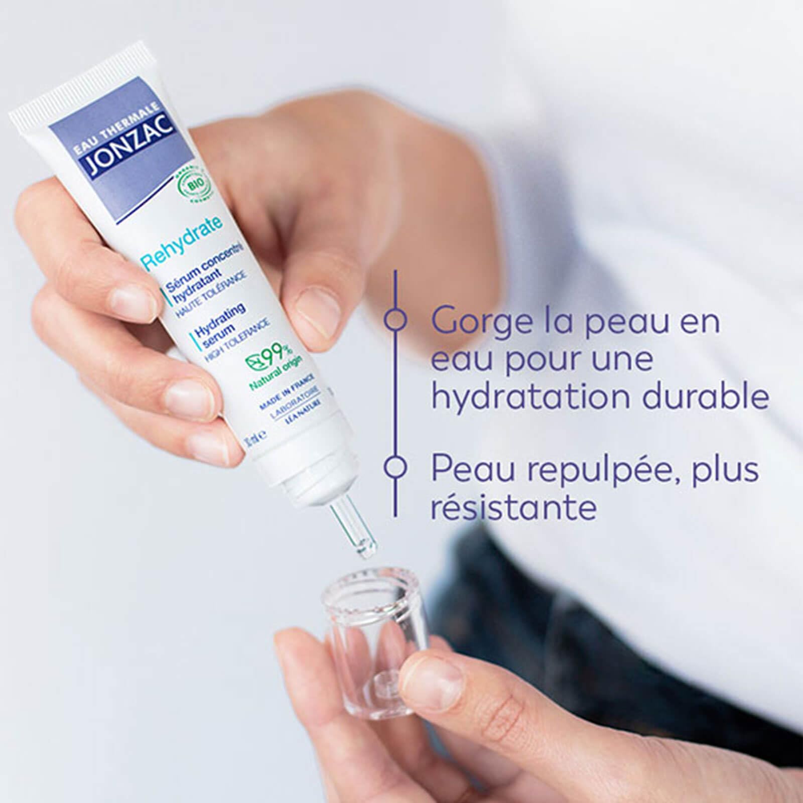 EAU THERMALE JONZAC Suero concentrado para calmar la sed, 30 ml