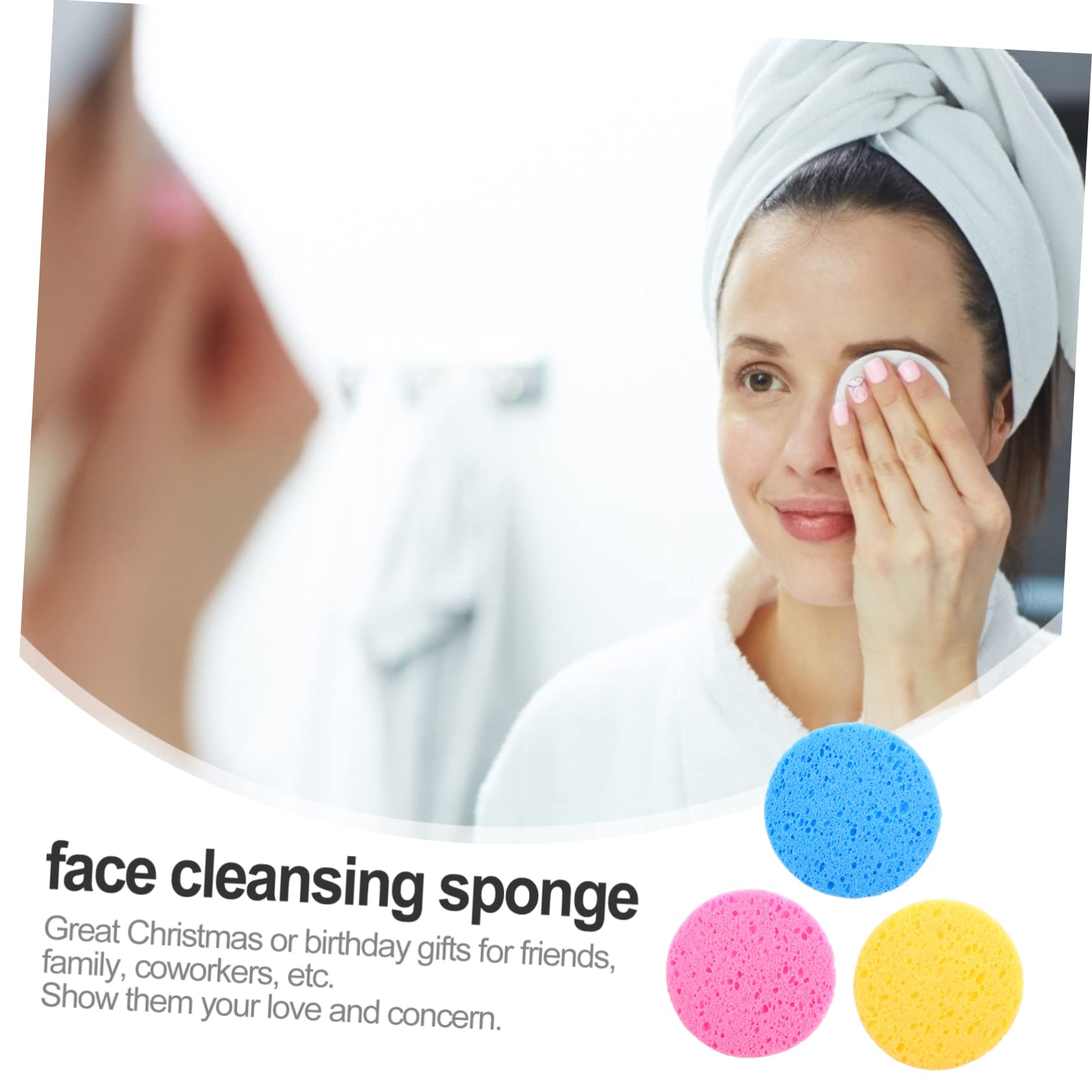 MAGICLULU 3 Set Di Spugne Per Il Viso Detergenti Organici Delicati Per La Rimozione Del Trucco Dal Viso Per Esfoliare E Pulire 30 Pezzi * 3