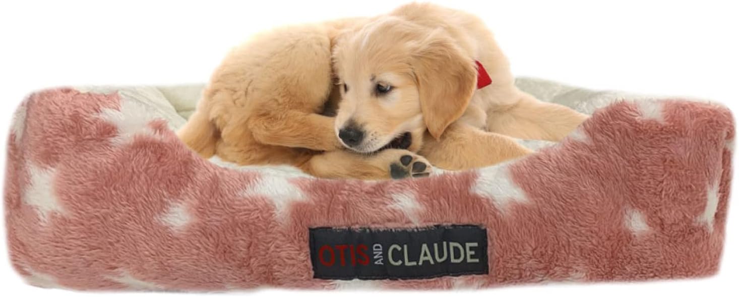 Otis & Claude Hi-Tech Cashmere Dog Bed, Medium 62x53 – Tear Proof Washable Cover, Orthopedic Medium Sofa Bed, Indoor Pet Bed, Chew Resistant Heavy Duty Dog Couch