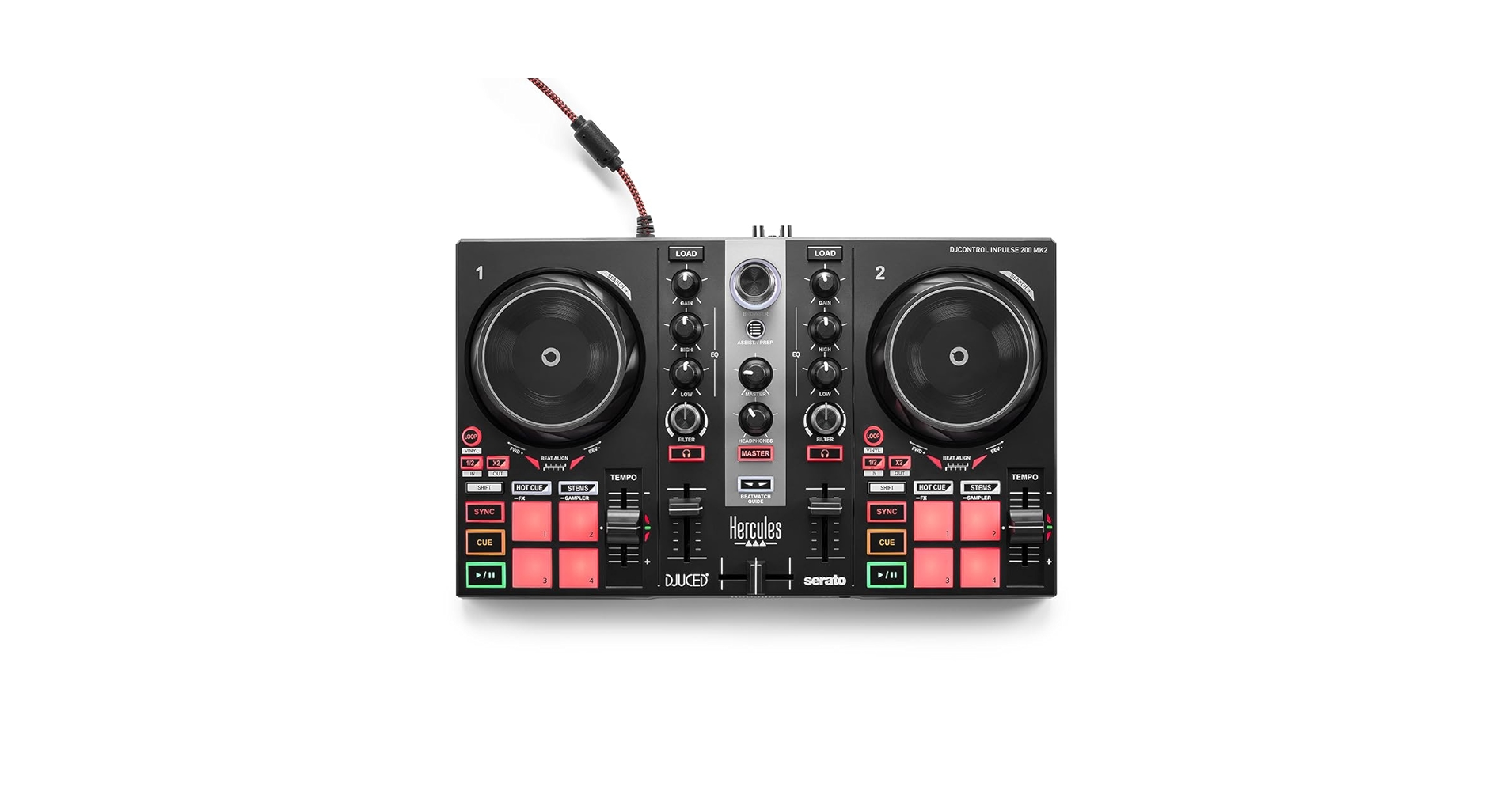Hercules DJControl Inpulse 200 コントローラー Amazon.com: Hercules DJControl Inpulse 200 MK2 Arctic Blue