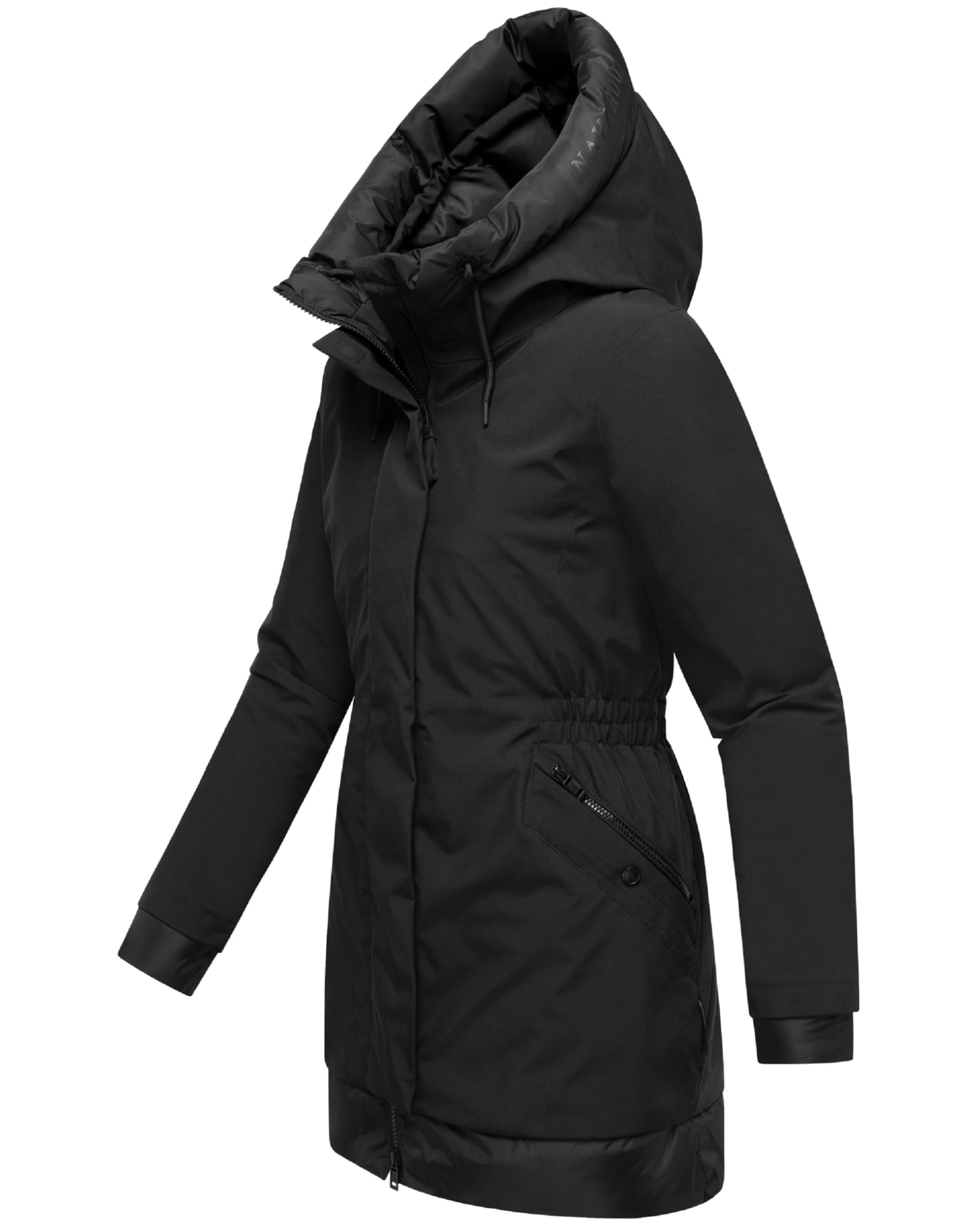 Navahoo Cappotto invernale da donna caldo parka con patta di copertura magnetica e cappuccio regolabile Principessa invernale 14 S-3XL