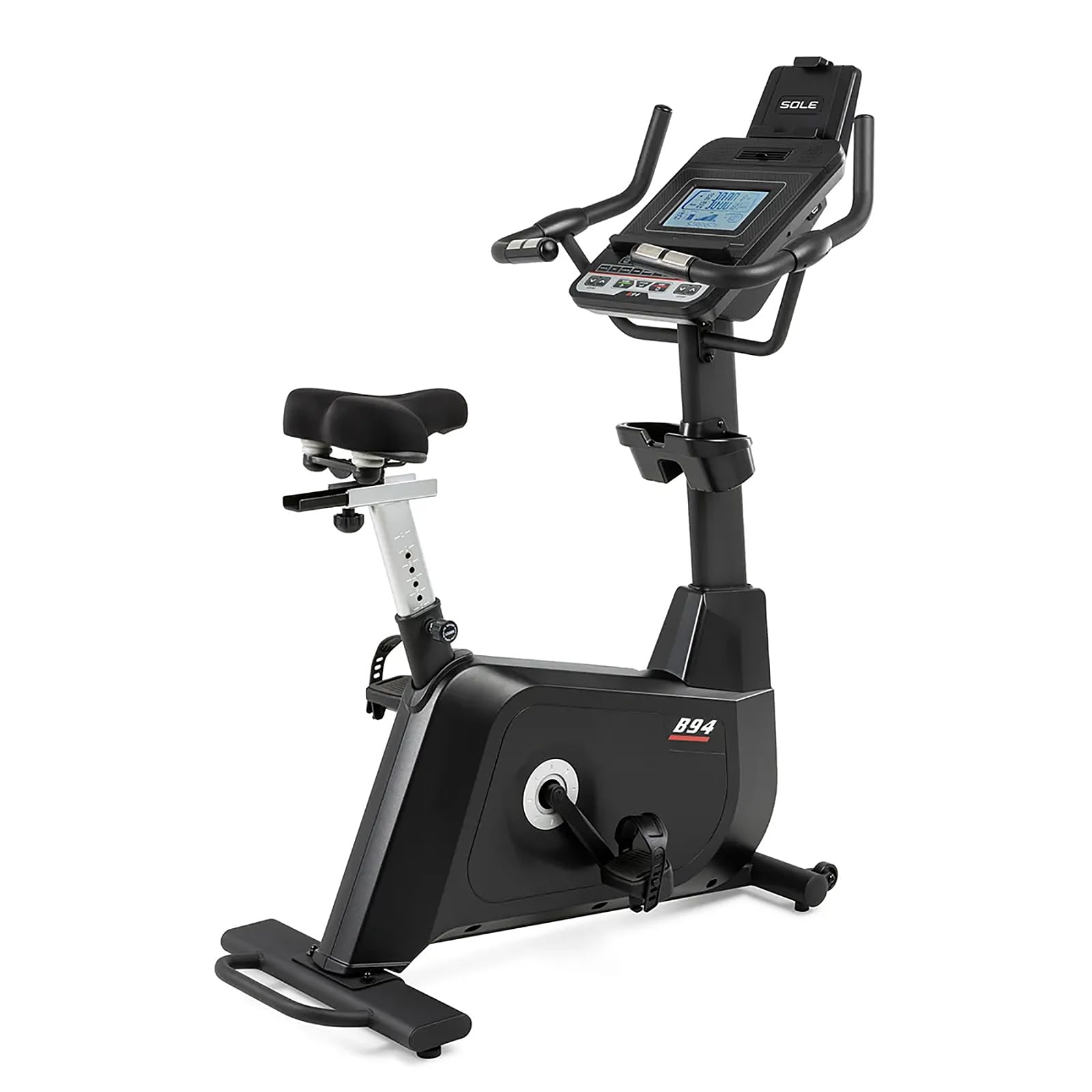 HAMMER Sole Ergometer B94 – Heimtrainer für Zuhause, App kompatibel mit Kinomap, Zwift & Sole, 12 kg Schwungmasse, 10 Programme, Hometrainer Fahrrad bis 135 kg