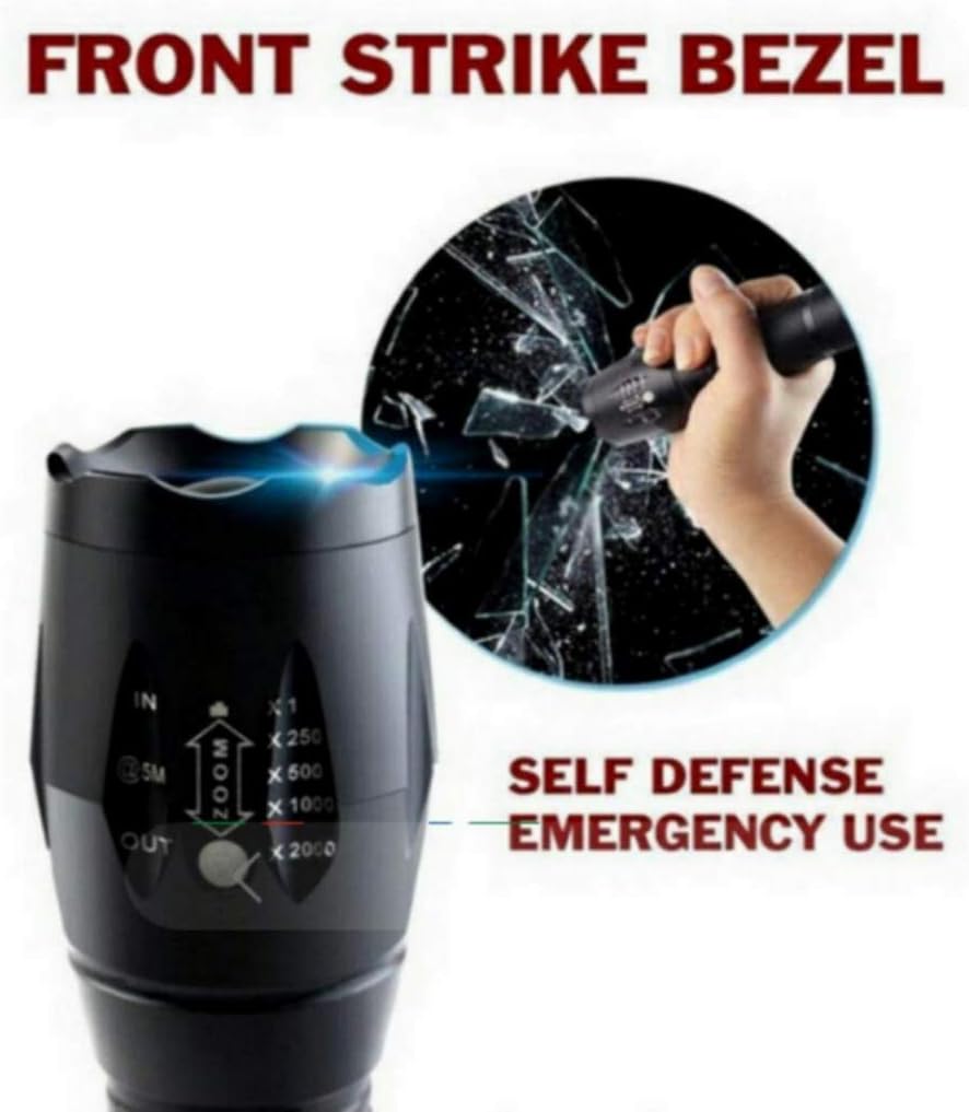 Silverzone Flashlight Rechargeable Flashlights Bright CREE Image